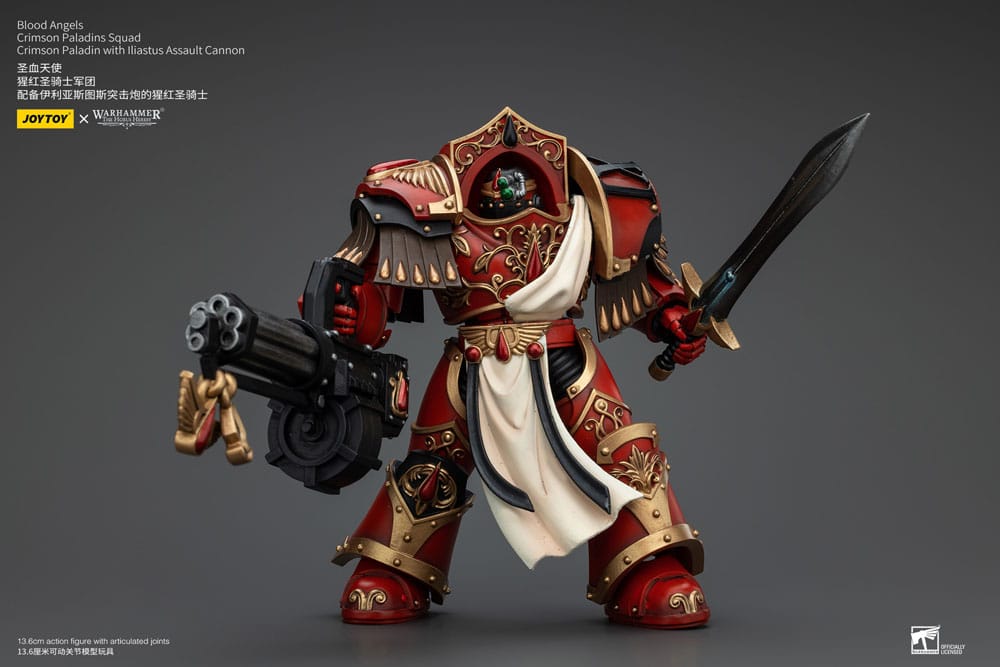 Warhammer The Horus Heresy Action Figure 1/18 Blood Angels Crimson Paladins Squad Crimson Paladin with Iliastus Assault