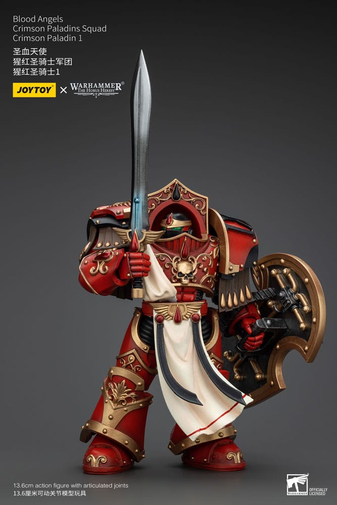 Warhammer The Horus Heresy Action Figure 1/18 Blood Angels Crimson Paladins Squad Crimson Paladin 1 14 cm Action figures