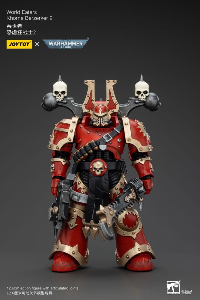 Warhammer 40k Action Figure 1/18 World Eaters Khorne Berzerker 2 13 cm Action figures