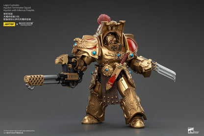 Warhammer The Horus Heresy Action Figure 1/18 Legio Custodes Aquilon Terminator Squad Aquilon with Infernus Firepike 14
