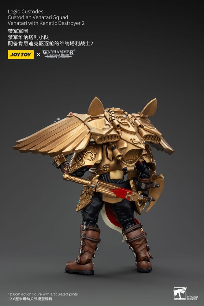 Warhammer The Horus Heresy Action Figure 1/18 Legio Custodes Custodian Venatari Squad Venatari with Kenetic Destroyer 2 13 cm