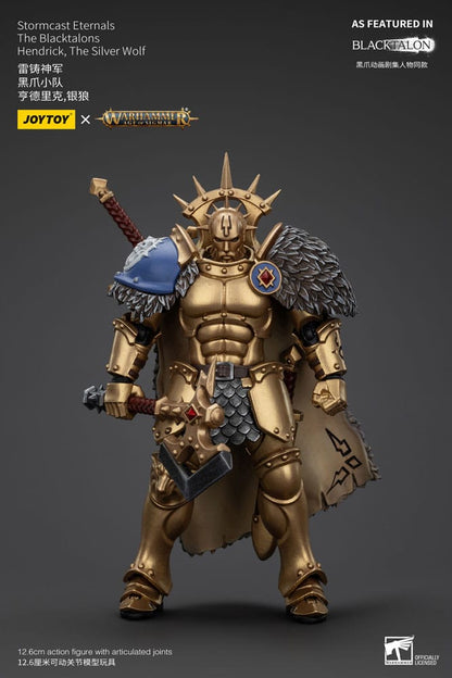 Warhammer Age of Sigmar Actionfigur Stormcast Eternals The Blacktalons Hendrick The Silver Wolf 20 cm Action figures