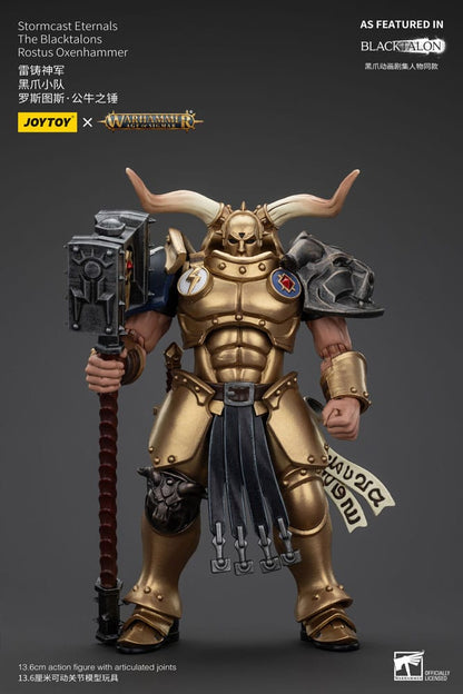 Warhammer Age of Sigmar Actionfigur Stormcast Eternals The Blacktalons Rostus Oxen hammer 20 cm Action figures