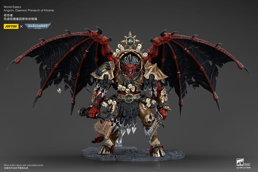 Warhammer 40k Actionfigur World Eaters Angron Daemon Primarch of Khorne 48 cm