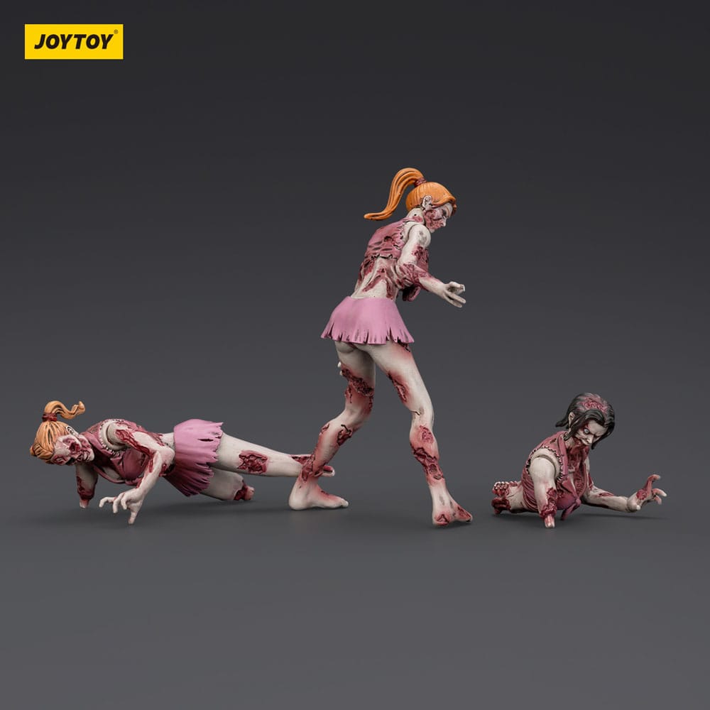 Zombie Dark Source Action Figures 3-Pack Cheer Leaders 8 cm