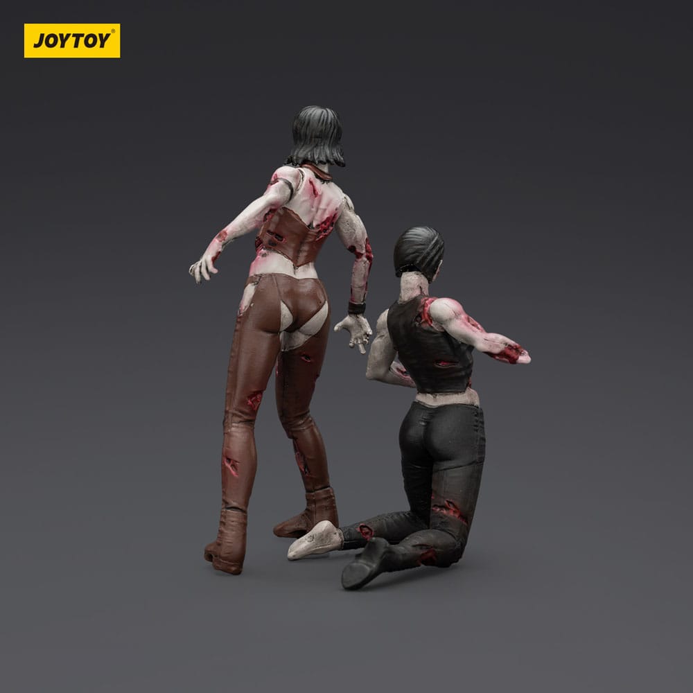 Zombie Dark Source Action Figures 2-Pack Female wrestlers 8 cm