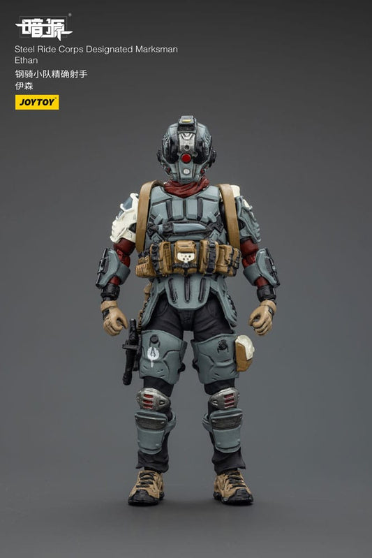 Steel Ride Corps Dark Source Action Figur Designated Marksman Ethan 7 cm Action figures