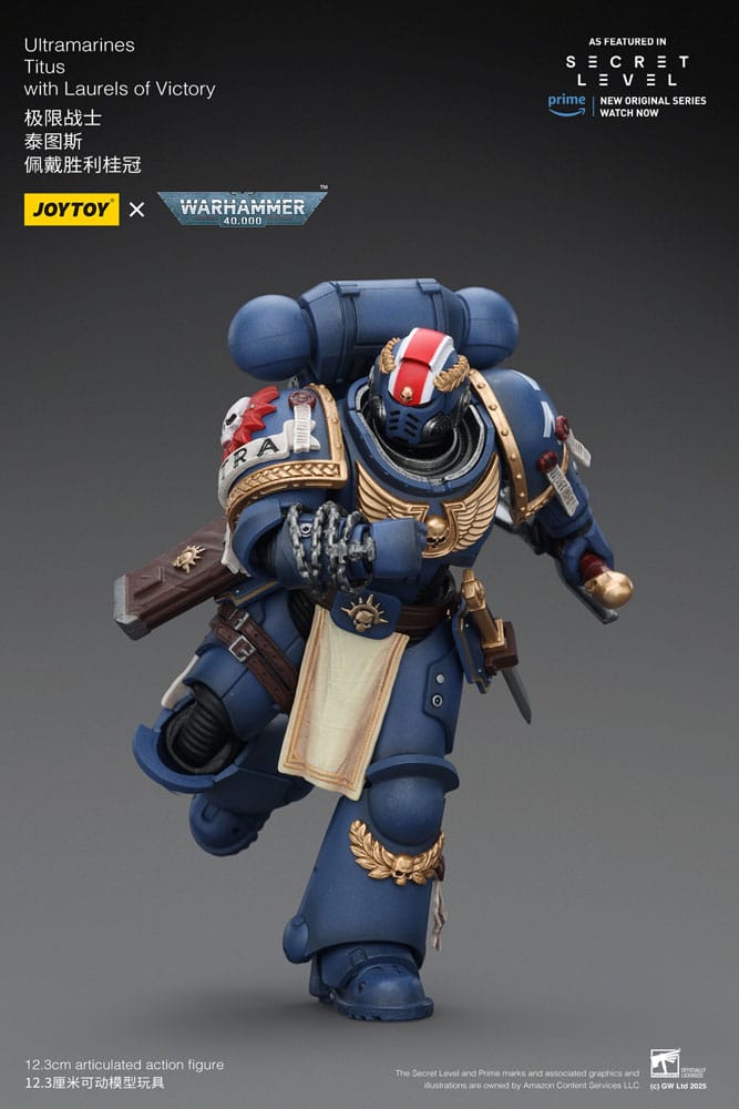 Warhammer 40,000 Action Figure Ultramarines Titus with Laurels of Victory 13 cm