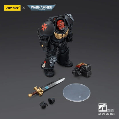 Warhammer 40,000 Action Figure Black Templars Terminator 1 with Power Sword and Storm Bolter 14 cm