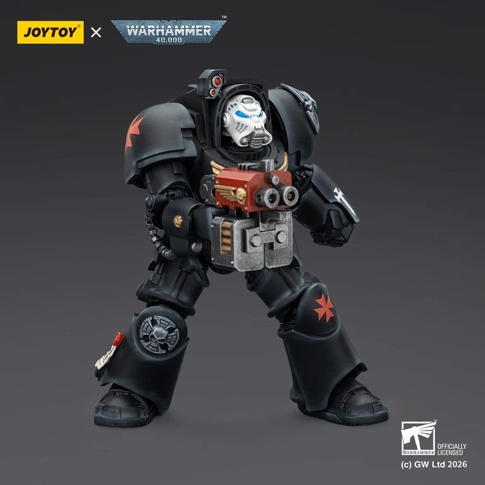 Warhammer 40,000 Action Figure Black Templars Terminator 2 with Power Fist and Storm Bolter 14 cm