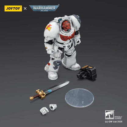 Warhammer 40,000 Action Figure White Scars Terminator 1 with Power Sword and Storm Bolter 14 cm