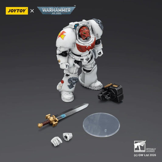 Warhammer 40,000 Action Figure White Scars Terminator 1 with Power Sword and Storm Bolter 14 cm
