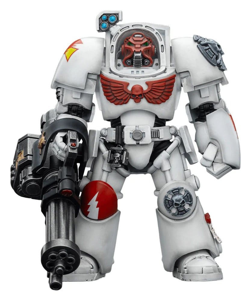Warhammer 40,000 Action Figure White Scars Terminator 3 with Power Fist and Assault Cannon 14 cm
