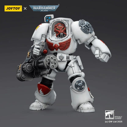 Warhammer 40,000 Action Figure White Scars Terminator 3 with Power Fist and Assault Cannon 14 cm