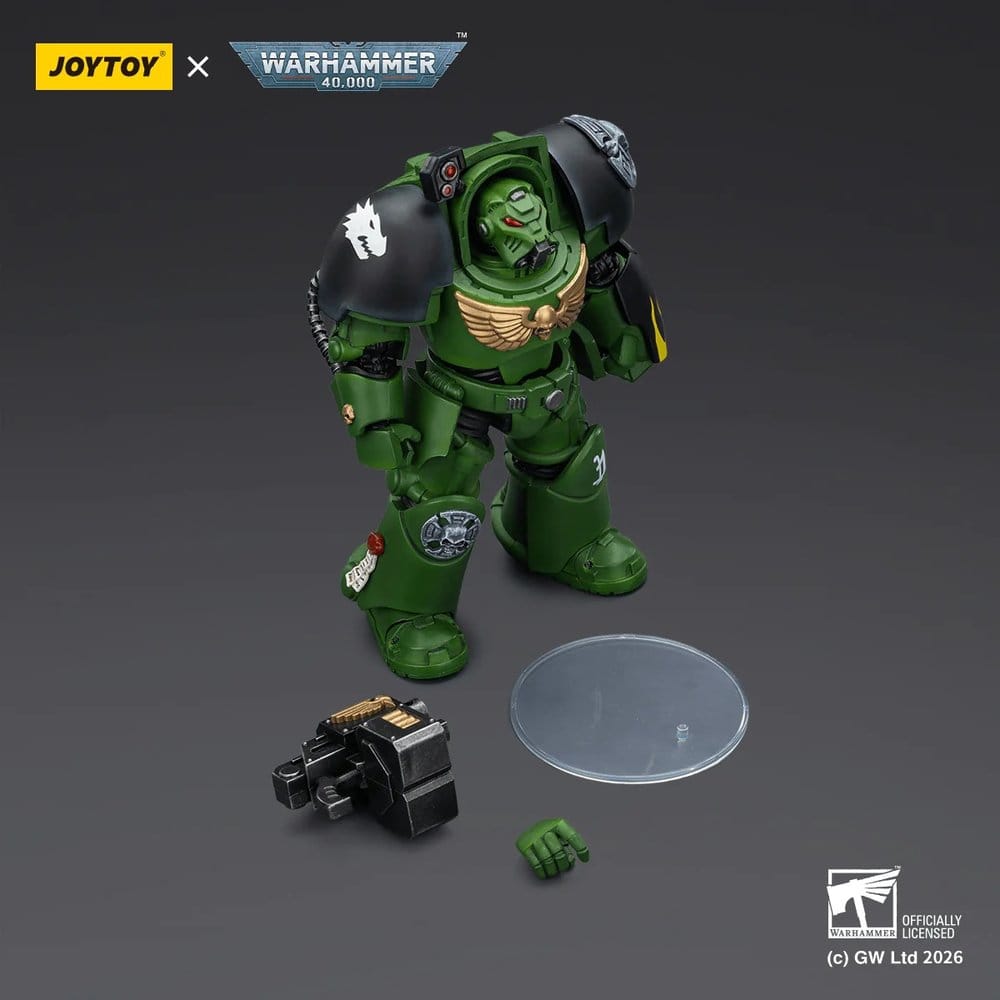 Warhammer 40,000 Action Figure Salamanders Terminator 2 with Power Fist and Storm Bolter 14 cm