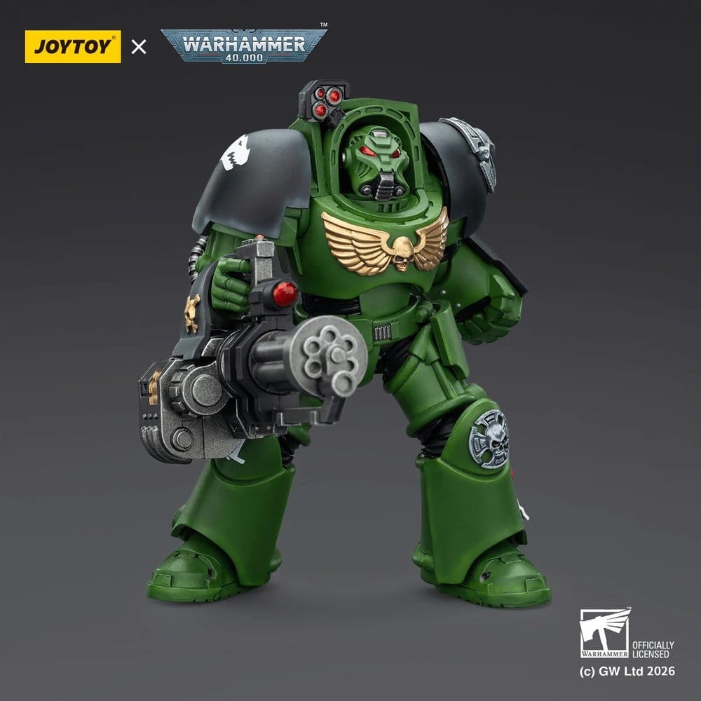 Warhammer 40,000 Action Figure Salamanders Terminator 3 with Power Fist and Assault Cannon 14 cm