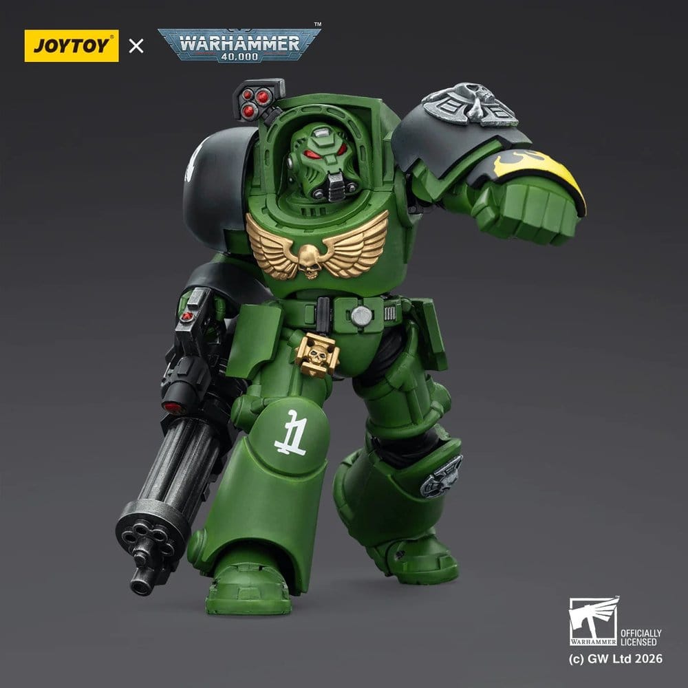 Warhammer 40,000 Action Figure Salamanders Terminator 3 with Power Fist and Assault Cannon 14 cm