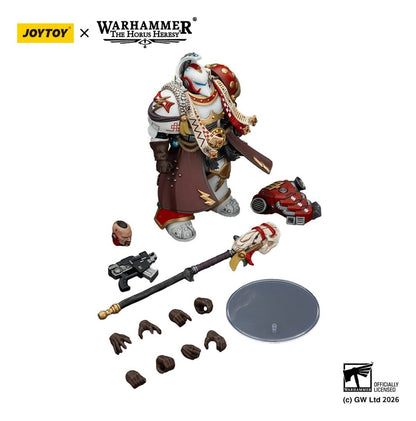 Warhammer 40,000 Action Figure White Scars Stormseer Consulwith Force Staff and Bolt Pistol 12 cm