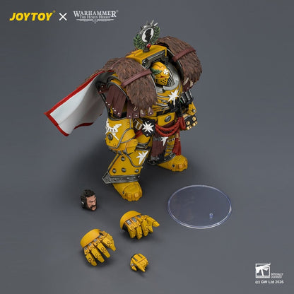 Warhammer Action Figure Imperial Fists Lord Castellan Evander Garrius, The Tyrant of Cthonia 14 cm