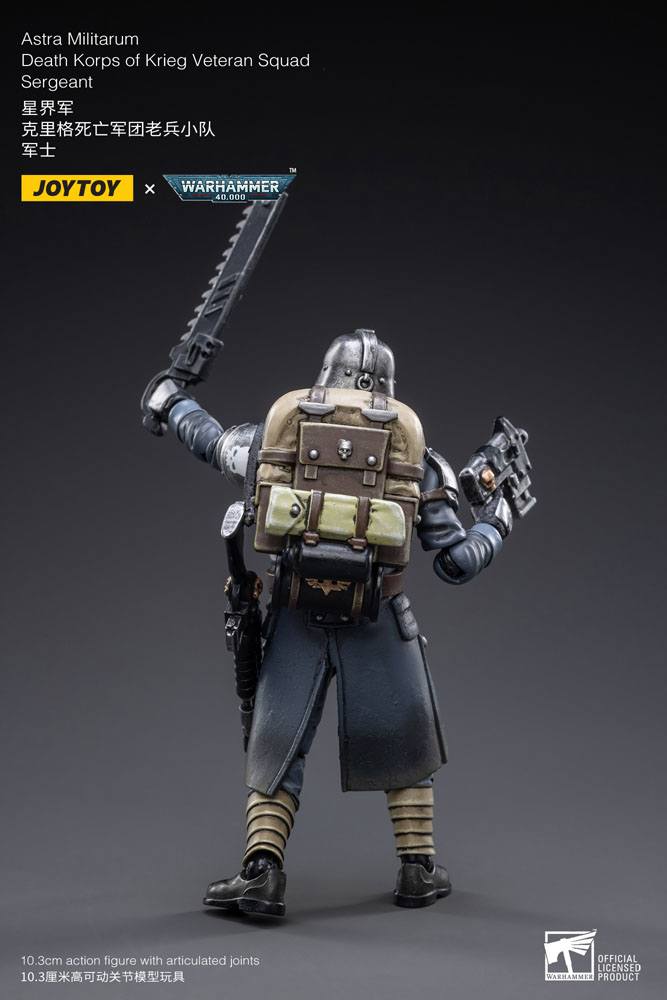 Warhammer 40k Action Figure 1/18 Death Korps of Krieg Veteran Squad Sergeant 10 cm Action figures