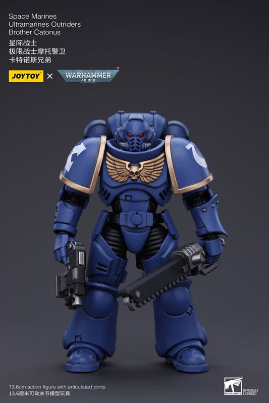 Warhammer 40k Action Figure 1/18 Space Marines Ultramarines Outriders Brother Catonus 14 cm Action figures