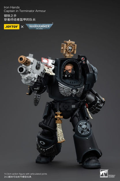 Warhammer 40k Action Figure 1/18 Iron Hands Captain in Terminator Armour 14 cm Action figures
