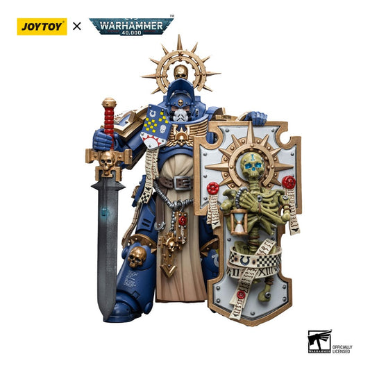 Warhammer 40k Action Figure 1/18 Ultramarines Primaris Captain with Relic Shield and Power Sword 12 cm Action figures