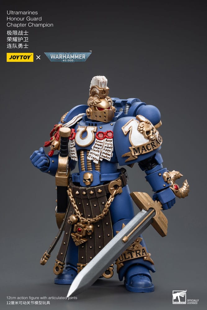 Warhammer 40k Action Figure 1/18 Ultramarines Honour Guard Chapter Champion 12 cm Action figures