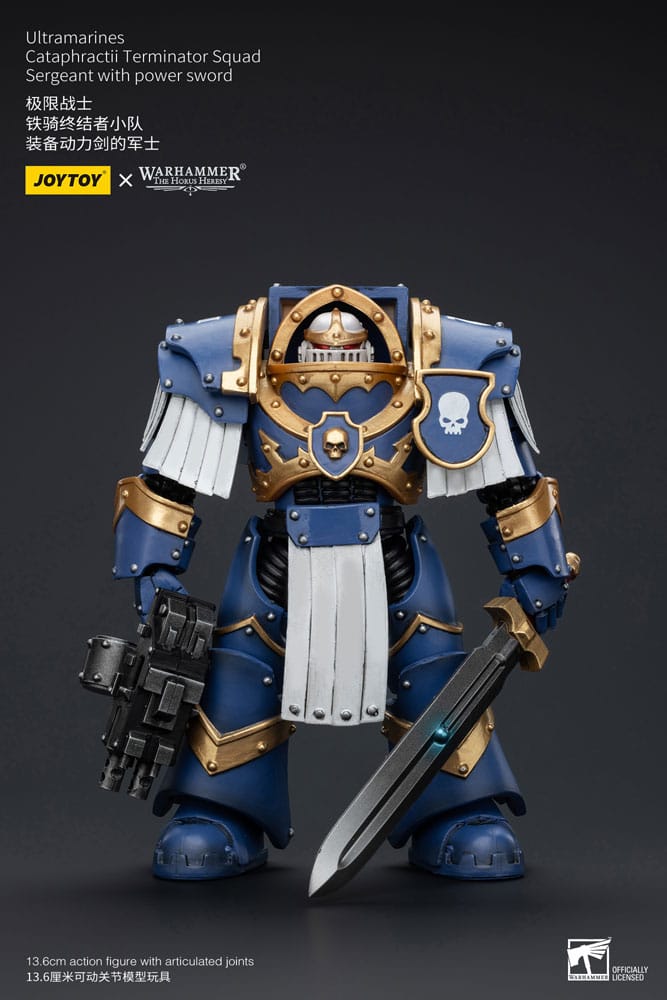 Warhammer The Horus Heresy Action Figure 1/18 Ultramarines Cataphractii Terminator Squad Sergeant with Power Sword 14