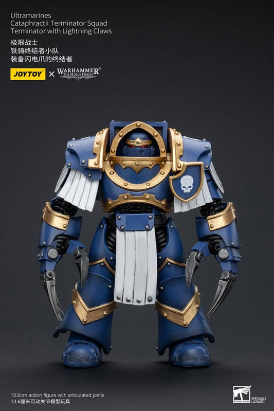 Warhammer The Horus Heresy Action Figure 1/18 Ultramarines Cataphractii Terminator Squad Terminator with Lightning