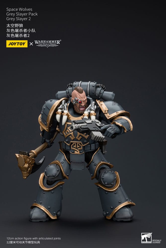 Warhammer The Horus Heresy Action Figure 1/18 Space Wolves Grey Slayer Pack Grey Slayer 2 12 cm Action figures