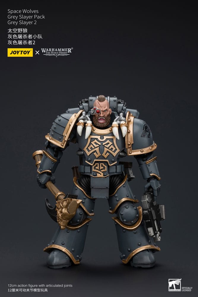 Warhammer The Horus Heresy Action Figure 1/18 Space Wolves Grey Slayer Pack Grey Slayer 2 12 cm Action figures