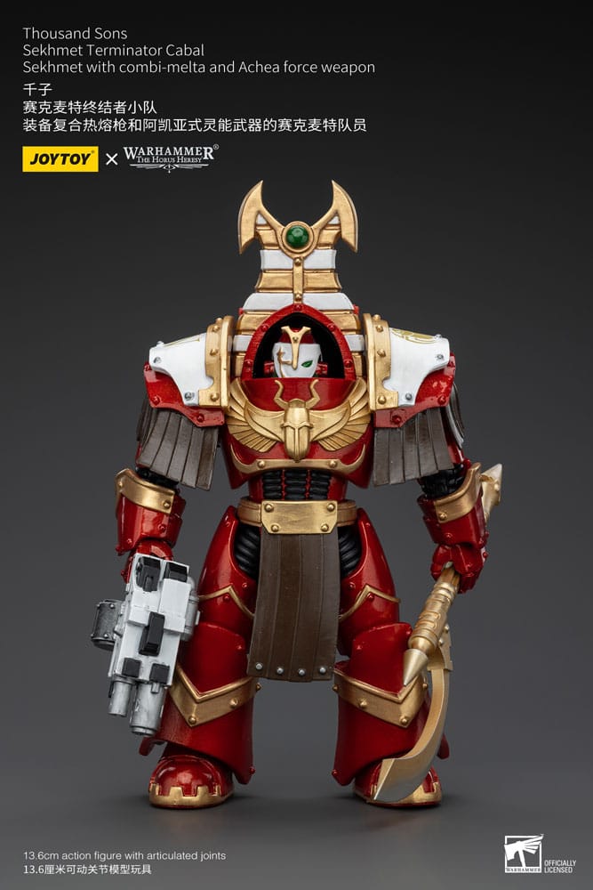 Warhammer The Horus Heresy Action Figure 1/18 Thousand Sons Sekhmet Terminator Cabal Sekhmet with Combi-Melta and Achea