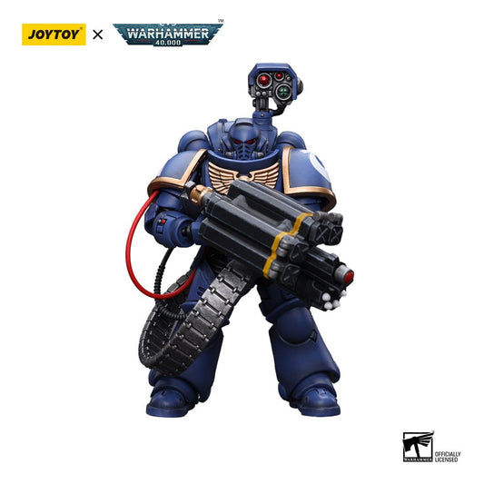 Warhammer 40k Action Figure 1/18 Ultramarines Desolation Marine with Castellan Launcher (Superfrag) 12 cm Action figures