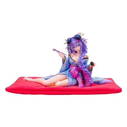 Neptunia x Senran Kagura Statue 1/7 Purple Heart Kimono Ver. 13 cm Statues