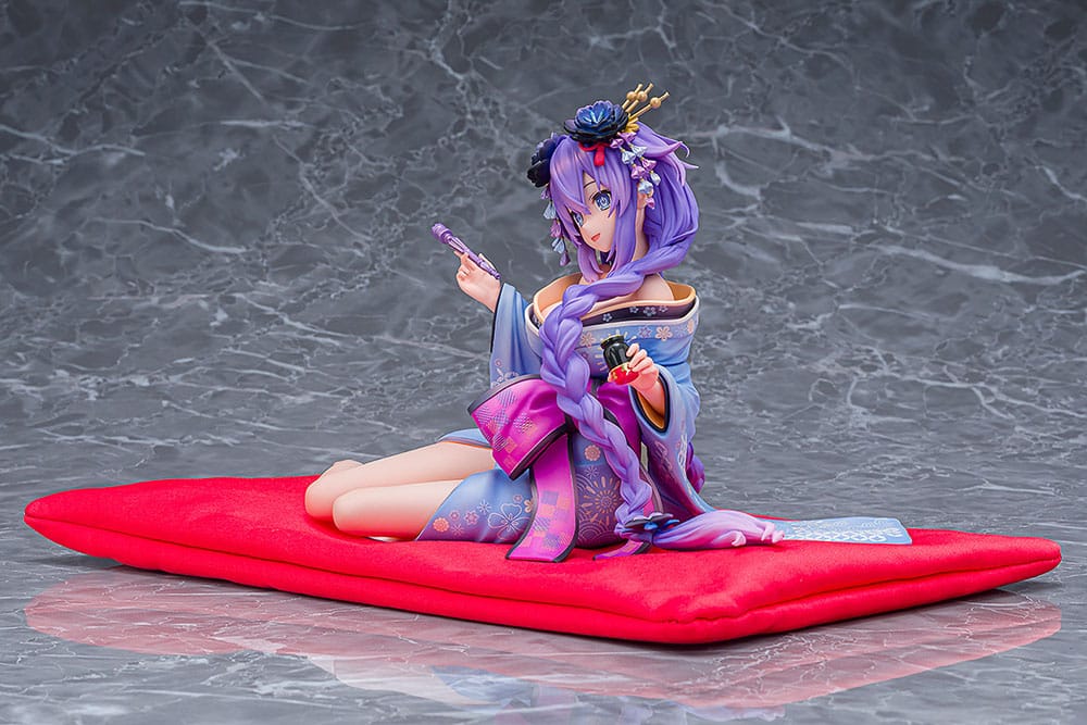 Neptunia x Senran Kagura Statue 1/7 Purple Heart Kimono Ver. 13 cm Statues