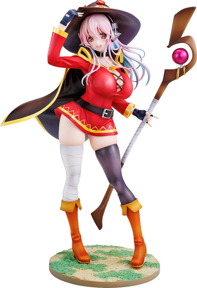 Super Sonico x Konosuba PVC Statue 1/7 Super Sonico Megumin collaboration Ver. 25 cm Statues