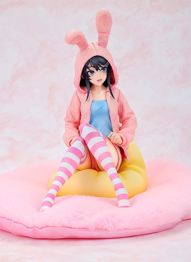 Rascal Does Not Dream of a Knapsack Kid PVC Statue 1/7 Mai Sakurajima Hoodie Look Rabbit Ears Ver. 18 cm Statues