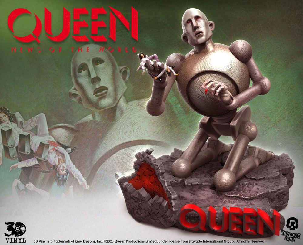 Queen 3D Vinyl Statue Queen Robot (News of the World) 20 x 21 x 24 cm Statues