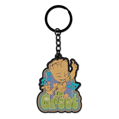 Guardians of the Galaxy Rubber-Keychain Groot Keyrings