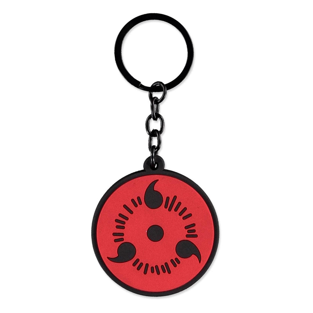 Naruto Shippuden Rubber-Keychain Sharingan Keyrings