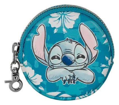 Lilo & Stitch Face-Cookie Coin Purse Aloha Blue