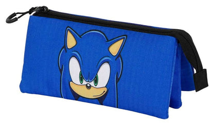 Sonic - The Hedgehog Triple Pencil case SEGA Sight Blue