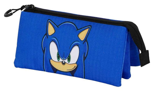 Sonic - The Hedgehog Triple Pencil case SEGA Sight Blue