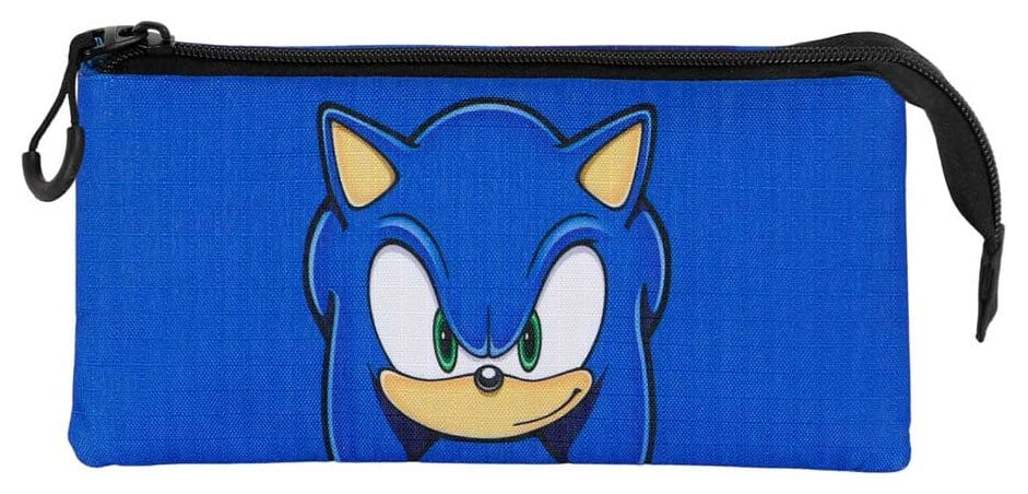 Sonic - The Hedgehog Triple Pencil case SEGA Sight Blue
