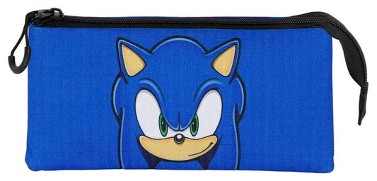Sonic - The Hedgehog Triple Pencil case SEGA Sight Blue
