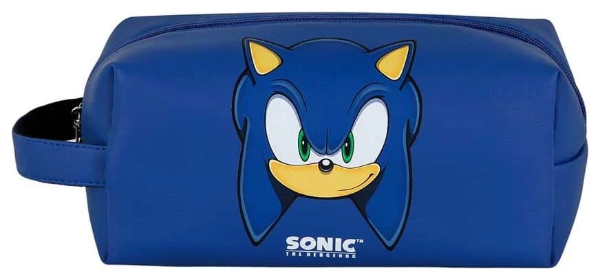 Sonic - The Hedgehog Plus Brick Travel Toiletry Bag SEGA Sight Blue