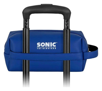 Sonic - The Hedgehog Plus Brick Travel Toiletry Bag SEGA Sight Blue