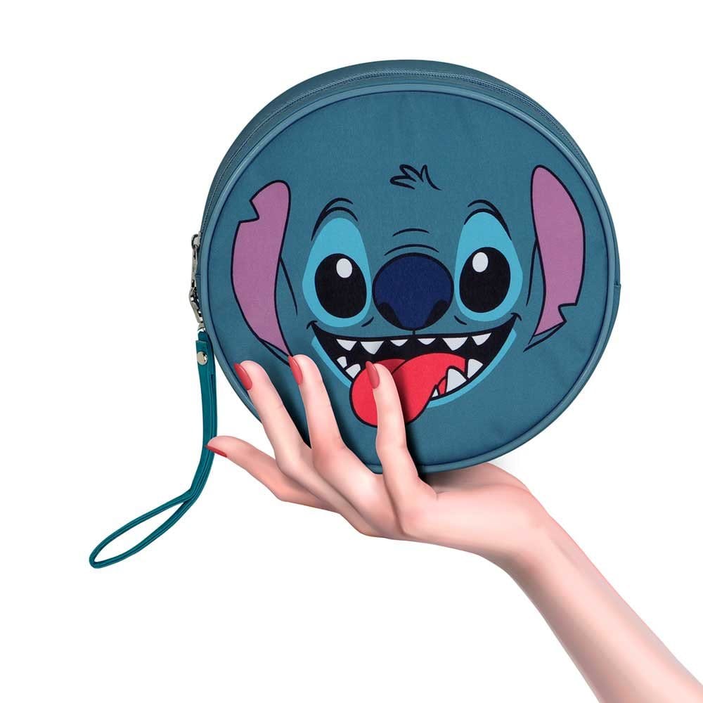 Lilo & Stitch Jumbo Toiletry Bag Face Blue