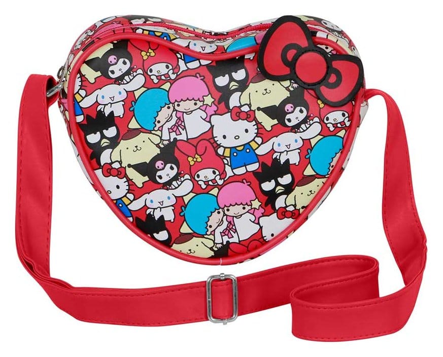 Sanrio Casual Heart Crossbody Bag Hello Kitty Friends Multicolour